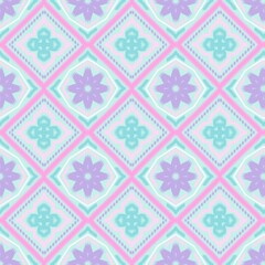 Seamless Ikat ethnic traditional pattern geometric abstract folklore ornament Tribal ethnic illustration background