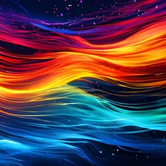 background of multicolored streaks of paint
