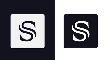 Creative S Letter Vector Logo Design, S Typography Logo. S Monogram Vector Sign. S Character Logotype Symbol. S Icon Design