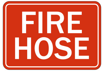 Obraz premium Fire hose sign
