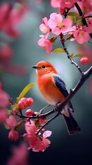 Nature flower bird outdoors.