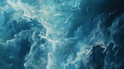 Fluidity of the sea. Abstract ocean waves background.
