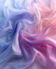 Abstract painting of pink and blue colors