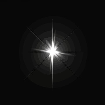 a black and white photo of a star