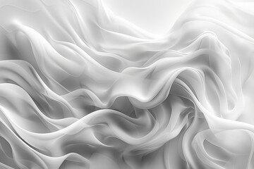 Abstract white background with wavy lines