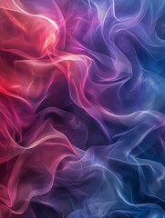 Obraz premium Blue and red background with smoke