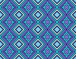 Seamless ikat pattern geometric Abstract folklore ornament Tribal ethnic illustration background