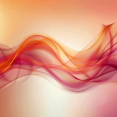 Fototapeta premium Pink and orange abstract background with waves