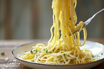 The Delightful Dance: Spaghetti Photography - Forks, Noodles, and Rustic Italy