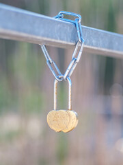 Love's Lock: Heart-Shaped Keylocks on Latvia's Bridgerail