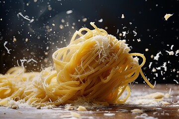 Savoring the Motion: Capturing Joyful Spaghetti Eating Moments in Italian Cuisine