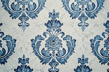 An exquisite silver damask pattern with a frosted look, ideal for luxury backgrounds and elegant decor.