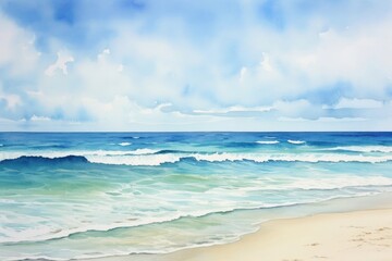 Obraz premium Beach Landscapes landscape outdoors painting.