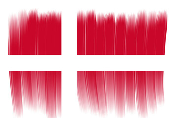 brush flag Denmark transparent background, Denmark brush watercolour flag design template element PNG file Denmark flag