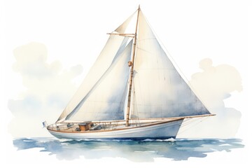 Fototapeta premium Sailboat vehicle yacht transportation.
