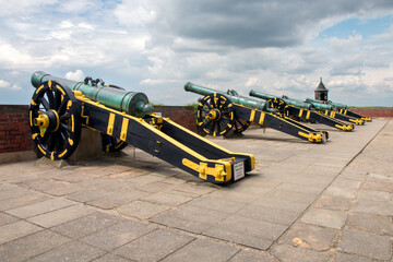 Cannons in castle Königstein in Germany.
