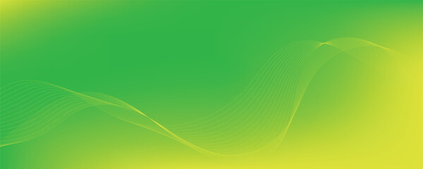 Abstract green gradient background with wavy lines. EPS10
