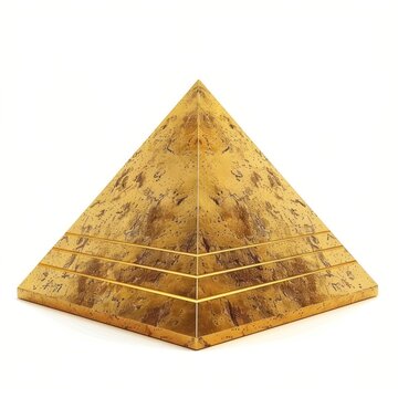 recommend clip art: Gold single line pyramid architecture building.