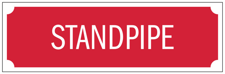 Fototapeta premium Standpipe sign