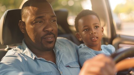 Safety First: Emphasizes the importance of safety protocols and responsible driving behavior taught by the father to his son