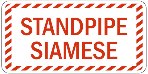 Standpipe sign