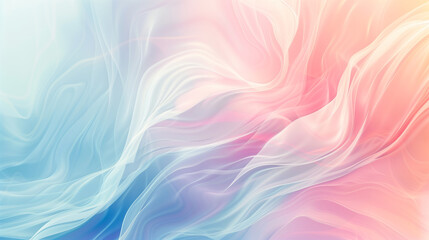 Fluid art texture with swirling blue and pink hues, abstract silky waves background