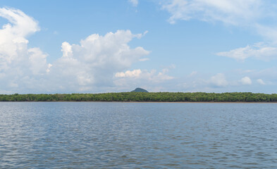 Clear blue turquoise seawater, Andaman sea in Phuket island in summer season, Thailand. Water in ocean pattern wallpaper background.