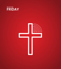 Obraz premium Good Friday, Good Friday Creative design for social media post.
