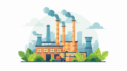 Air pollution environment contamination ecology concept