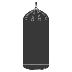 Silhouette punching bag black color only full