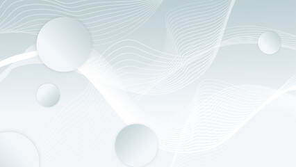 White vector minimalist simple abstract geometric background. Graphic design element modern style concept for background, banner, flyer, card, wallpaper, cover, or brochure