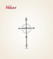 Good Friday, Good Friday Creative design for social media post.