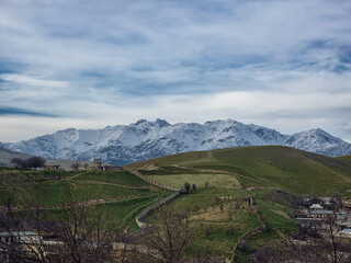landscape with mountains