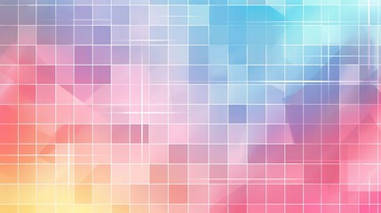 Grid Backgrounds: A vector graphic of a grid background with a soft pastel color scheme