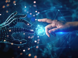 Human finger electronic screen