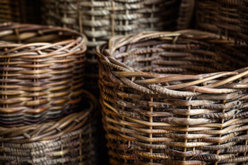 The intricate weave patterns of woven baskets made from materials like rattan, wicker, or seagrass. Woven basket textures offer a rustic yet refined backdrop with a touch of natural charm. 