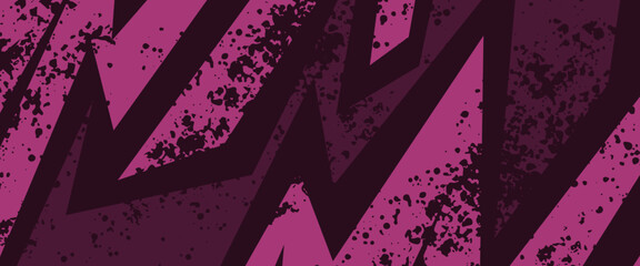 Black and purple violet vector illustration sport speed decal abstract with geometric style. Graphic abstract stripe racing background kit design for wrap vehicle, race car, rally, adventure, livery