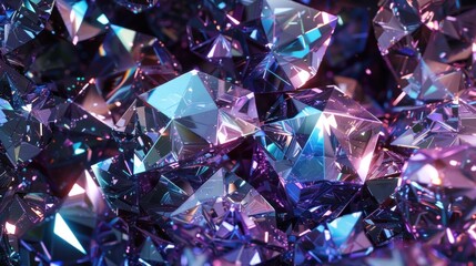 Shiny sparkling crystal texture for luxurious design. - obrazy, fototapety, plakaty