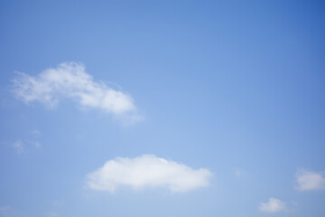 blue sky with white clouds background	
