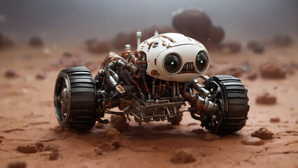 A tiny robot in Mars 