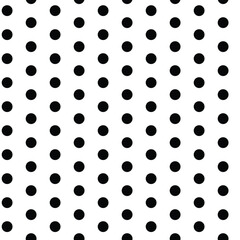 black and white polka dot seamless pattern design
