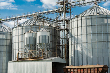 Elevator for wheat, corn, soy storage and grain. Import grains, wheat, corn, soy. Loading and...