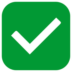 square green check mark