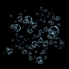 transparent balls. Bubble on a transparent background. Soap bubbles on transparent background. Air bubbles underwater on a transparent background. Soap bubbles. Realistic soap bubbles.