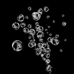 transparent balls. Bubble on a transparent background. Soap bubbles on transparent background. Air bubbles underwater on a transparent background. Soap bubbles. Realistic soap bubbles.