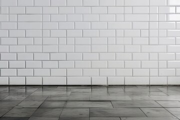 Fototapeta premium PNG White tile wall architecture backgrounds flooring.