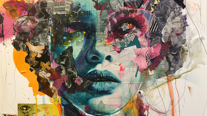 Fototapeta premium Creative Chaos: The Maximalist Masterpiece