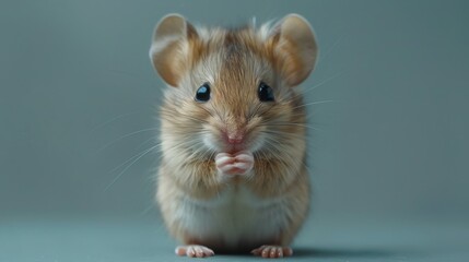 A full body portrait of a cute mouse