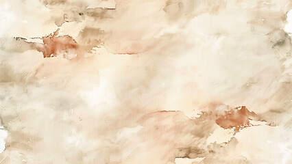 Gentle Glow: Pastel Beige Watercolor Background
