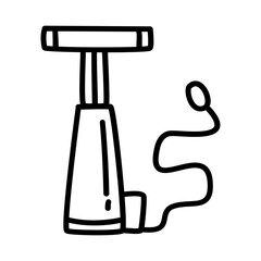tite pump of car service and repairing of doodle icon sets